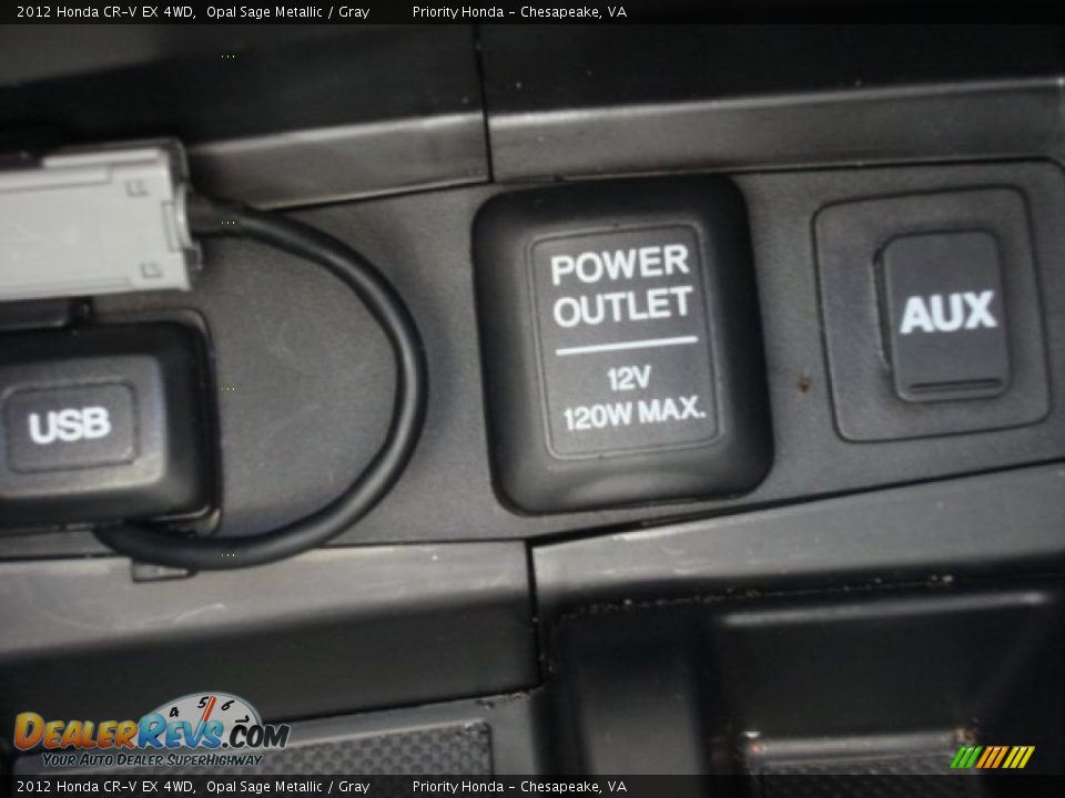 2012 Honda CR-V EX 4WD Opal Sage Metallic / Gray Photo #24