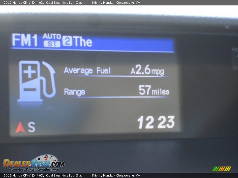 2012 Honda CR-V EX 4WD Opal Sage Metallic / Gray Photo #25