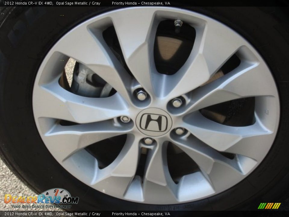 2012 Honda CR-V EX 4WD Opal Sage Metallic / Gray Photo #27