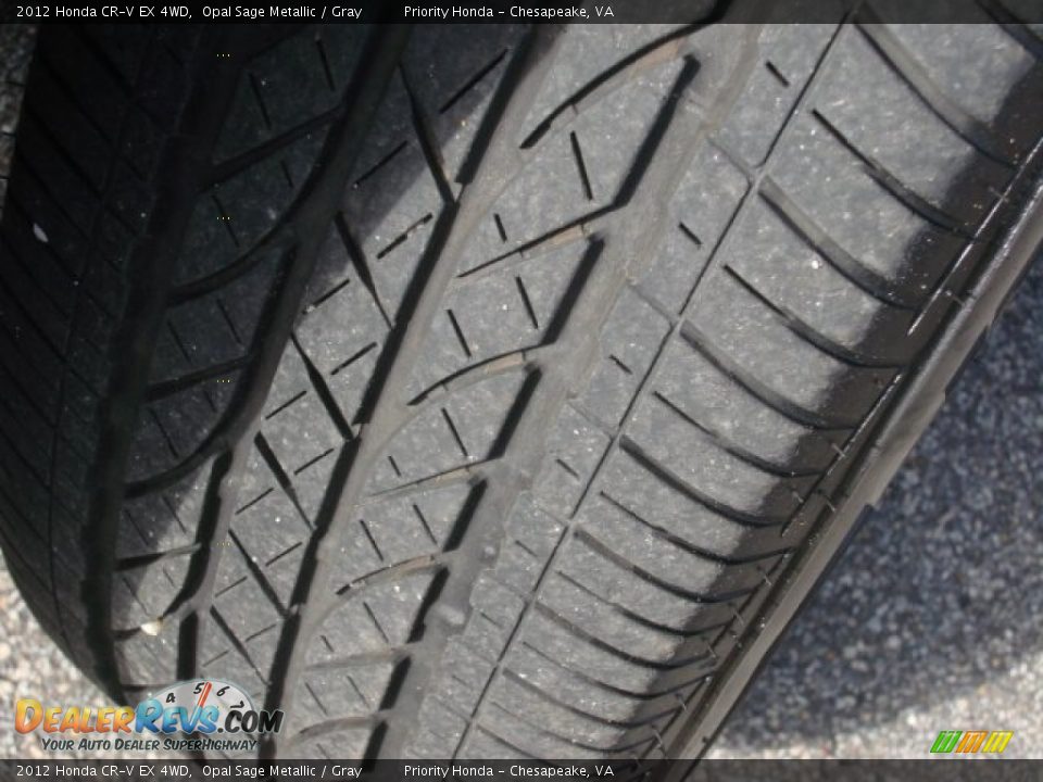 2012 Honda CR-V EX 4WD Opal Sage Metallic / Gray Photo #28