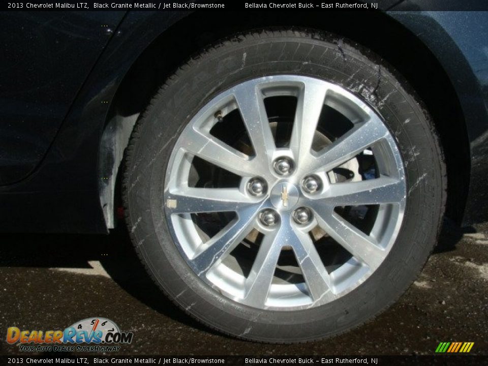 2013 Chevrolet Malibu LTZ Black Granite Metallic / Jet Black/Brownstone Photo #13