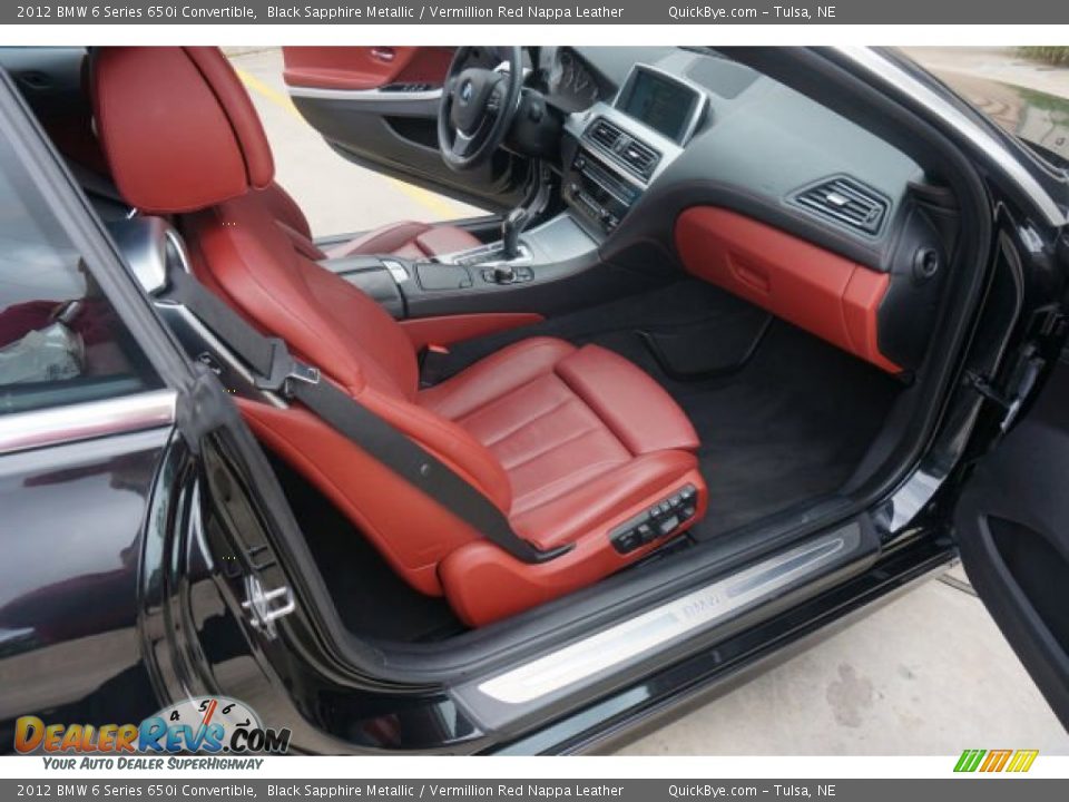Front Seat of 2012 BMW 6 Series 650i Convertible Photo #9