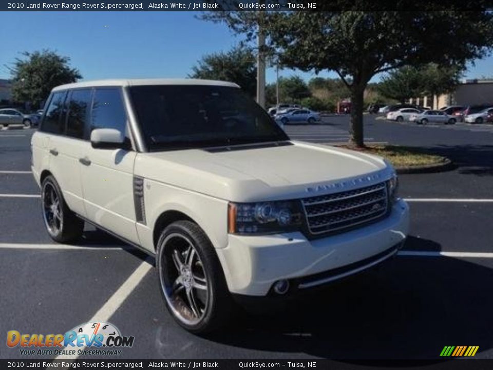 2010 Land Rover Range Rover Supercharged Alaska White / Jet Black Photo #2