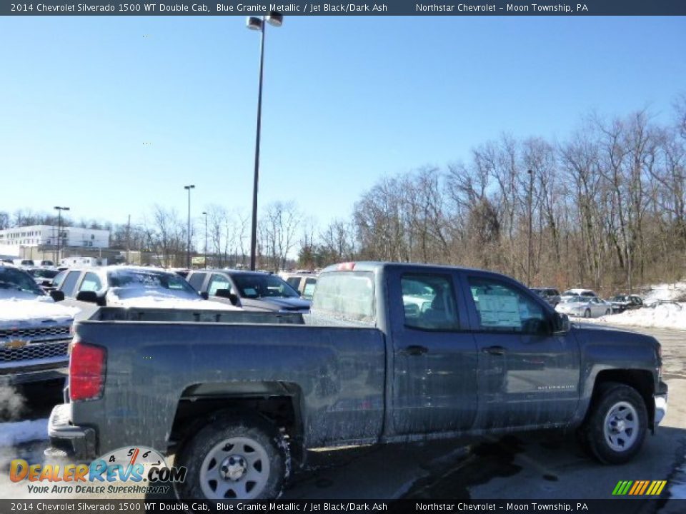 2014 Chevrolet Silverado 1500 WT Double Cab Blue Granite Metallic / Jet Black/Dark Ash Photo #4