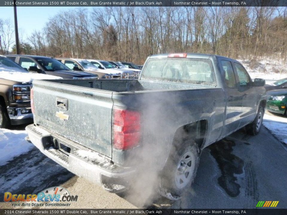 2014 Chevrolet Silverado 1500 WT Double Cab Blue Granite Metallic / Jet Black/Dark Ash Photo #5