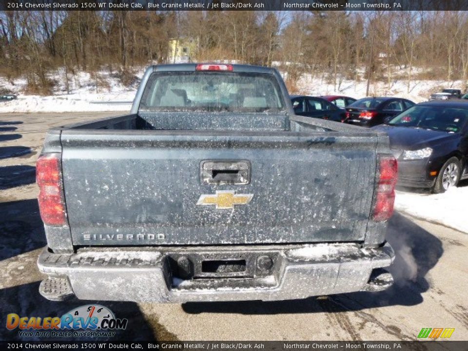 2014 Chevrolet Silverado 1500 WT Double Cab Blue Granite Metallic / Jet Black/Dark Ash Photo #6