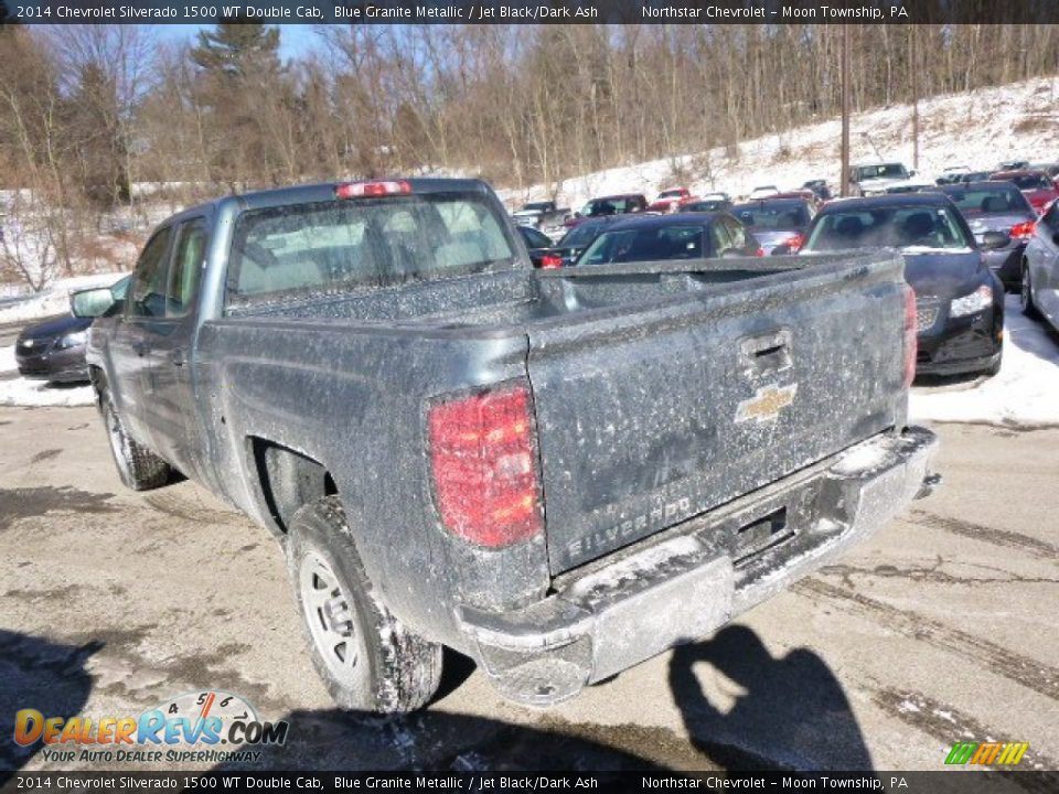 2014 Chevrolet Silverado 1500 WT Double Cab Blue Granite Metallic / Jet Black/Dark Ash Photo #7