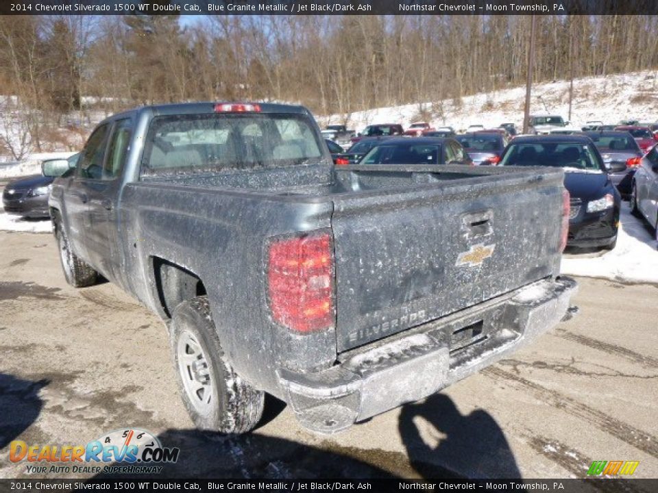 2014 Chevrolet Silverado 1500 WT Double Cab Blue Granite Metallic / Jet Black/Dark Ash Photo #8