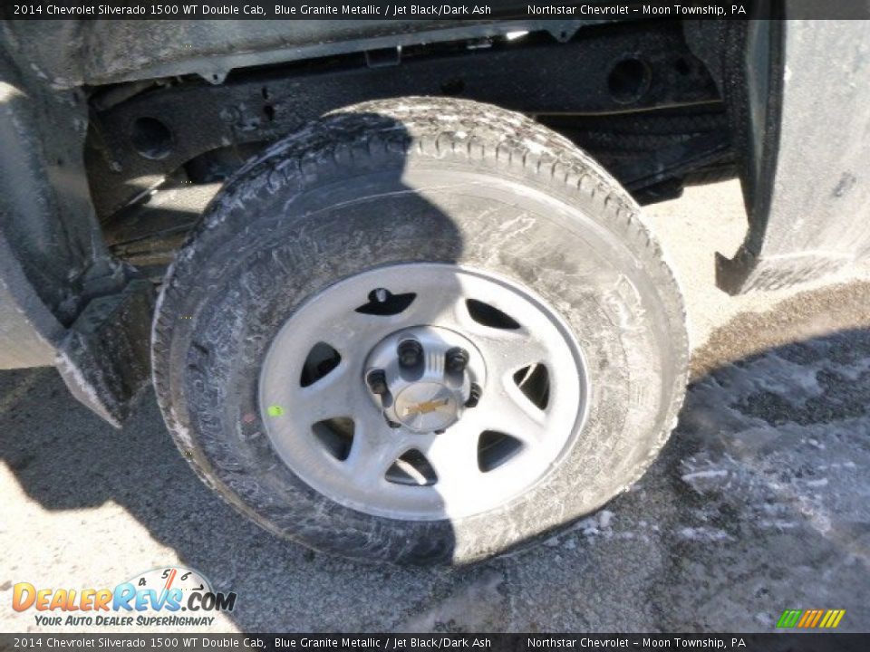 2014 Chevrolet Silverado 1500 WT Double Cab Blue Granite Metallic / Jet Black/Dark Ash Photo #9