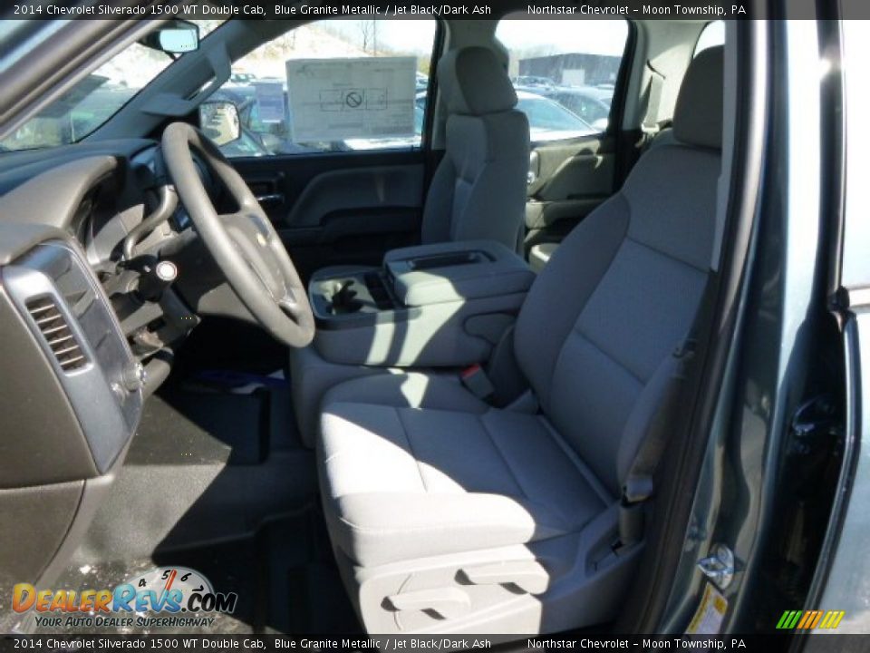 2014 Chevrolet Silverado 1500 WT Double Cab Blue Granite Metallic / Jet Black/Dark Ash Photo #10