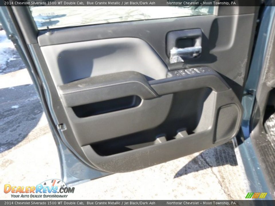 2014 Chevrolet Silverado 1500 WT Double Cab Blue Granite Metallic / Jet Black/Dark Ash Photo #11