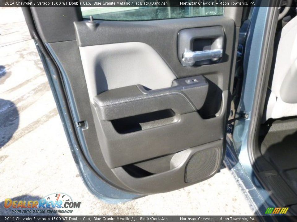 2014 Chevrolet Silverado 1500 WT Double Cab Blue Granite Metallic / Jet Black/Dark Ash Photo #13
