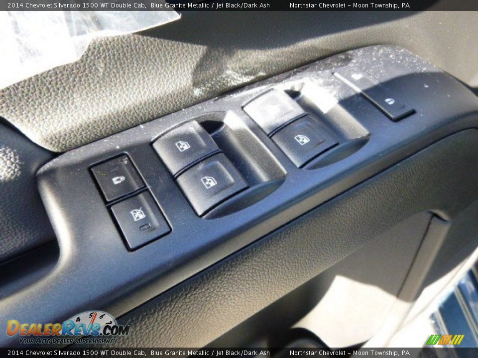 2014 Chevrolet Silverado 1500 WT Double Cab Blue Granite Metallic / Jet Black/Dark Ash Photo #15