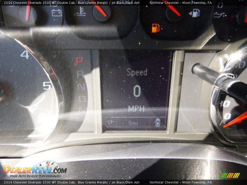 2014 Chevrolet Silverado 1500 WT Double Cab Blue Granite Metallic / Jet Black/Dark Ash Photo #19