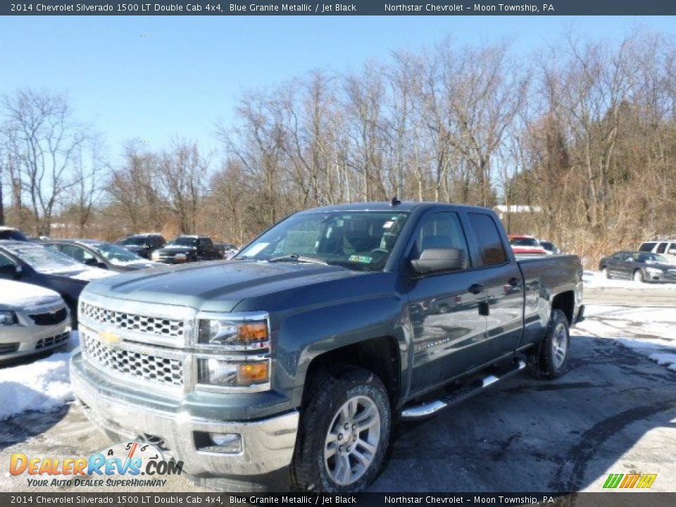 2014 Chevrolet Silverado 1500 LT Double Cab 4x4 Blue Granite Metallic / Jet Black Photo #1