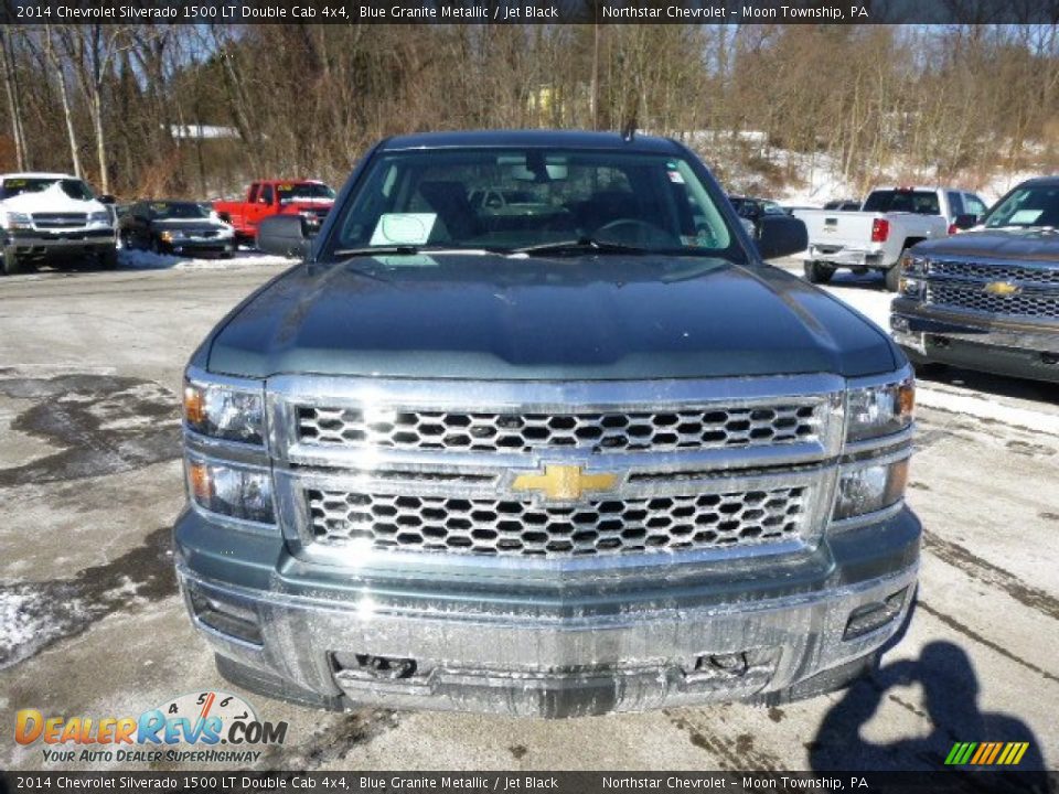 2014 Chevrolet Silverado 1500 LT Double Cab 4x4 Blue Granite Metallic / Jet Black Photo #2