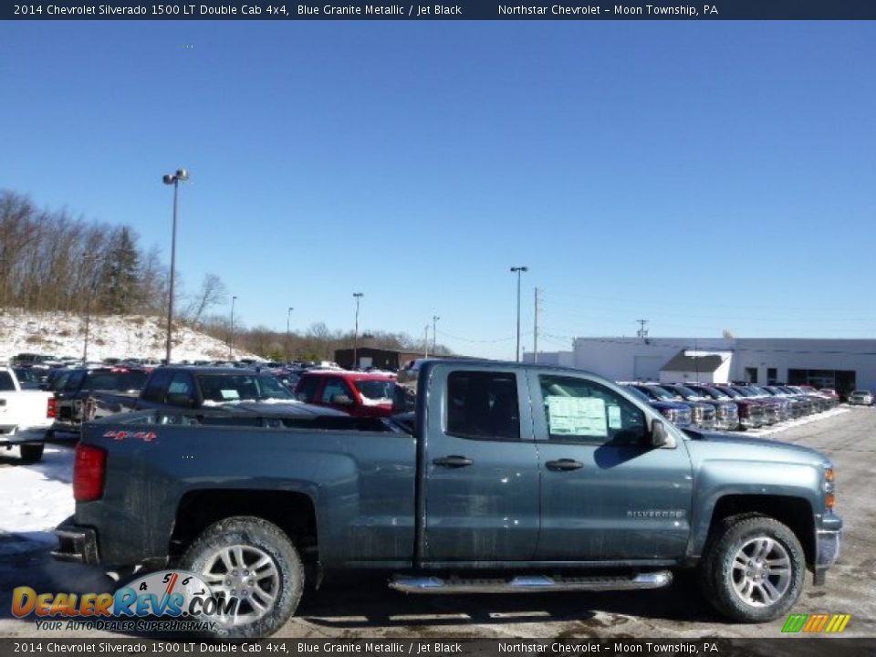 2014 Chevrolet Silverado 1500 LT Double Cab 4x4 Blue Granite Metallic / Jet Black Photo #4