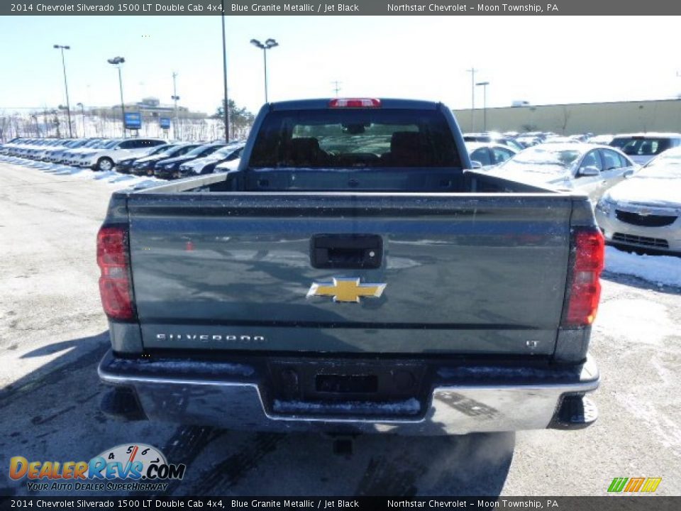 2014 Chevrolet Silverado 1500 LT Double Cab 4x4 Blue Granite Metallic / Jet Black Photo #6