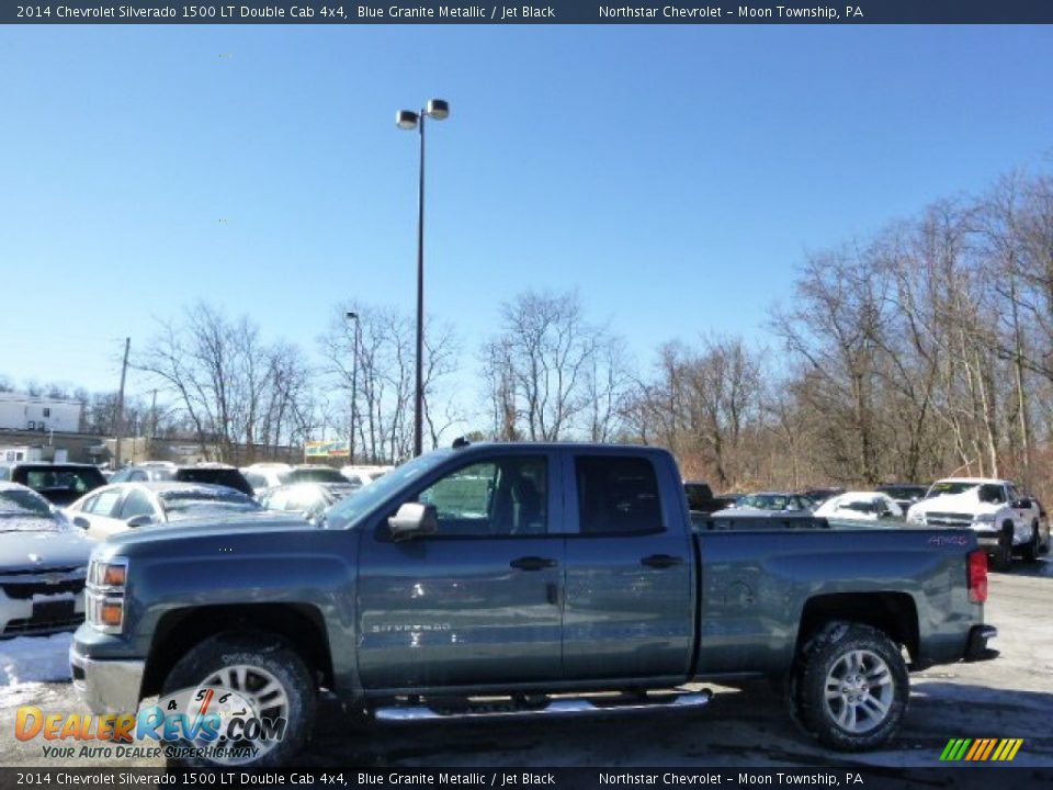 2014 Chevrolet Silverado 1500 LT Double Cab 4x4 Blue Granite Metallic / Jet Black Photo #8