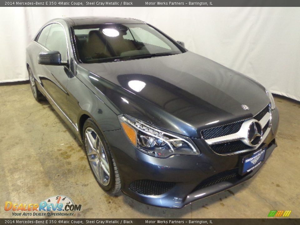 2014 Mercedes-Benz E 350 4Matic Coupe Steel Gray Metallic / Black Photo #1