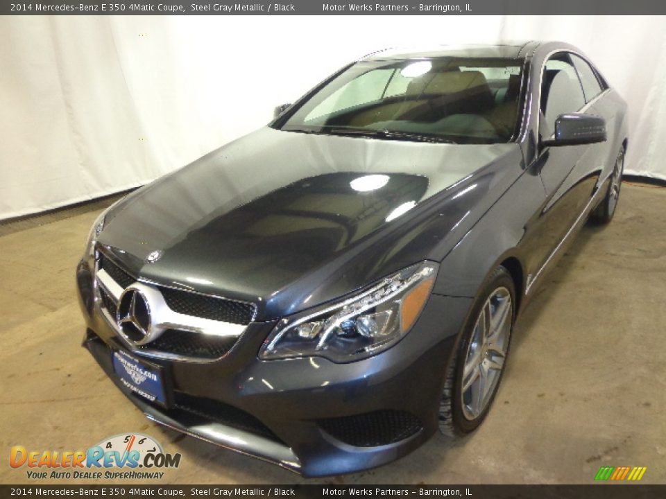 2014 Mercedes-Benz E 350 4Matic Coupe Steel Gray Metallic / Black Photo #3