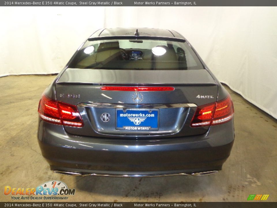 2014 Mercedes-Benz E 350 4Matic Coupe Steel Gray Metallic / Black Photo #6