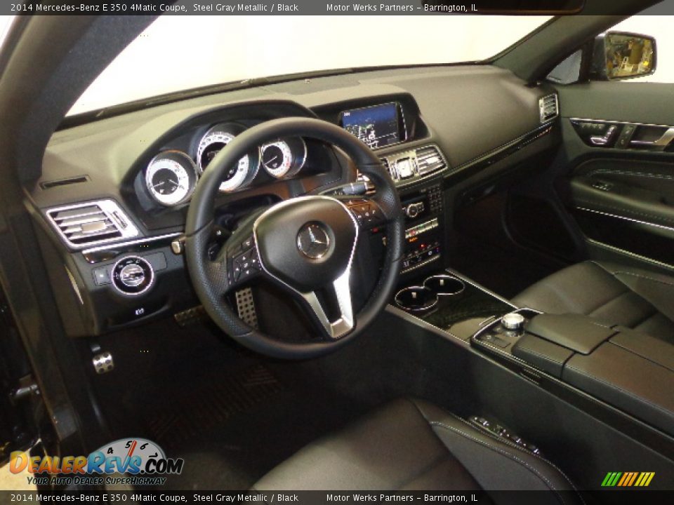 Black Interior - 2014 Mercedes-Benz E 350 4Matic Coupe Photo #21