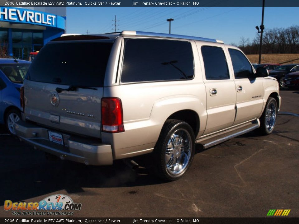 2006 Cadillac Escalade ESV AWD Platinum Quicksilver / Pewter Photo #3