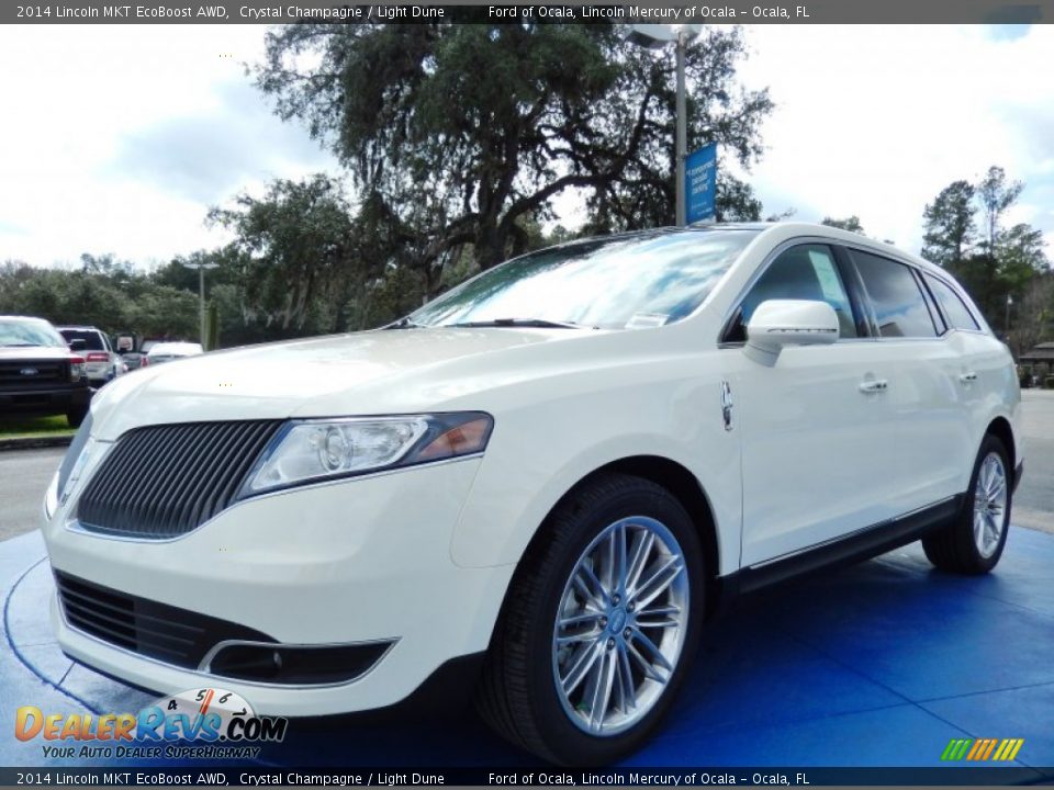 2014 Lincoln MKT EcoBoost AWD Crystal Champagne / Light Dune Photo #1