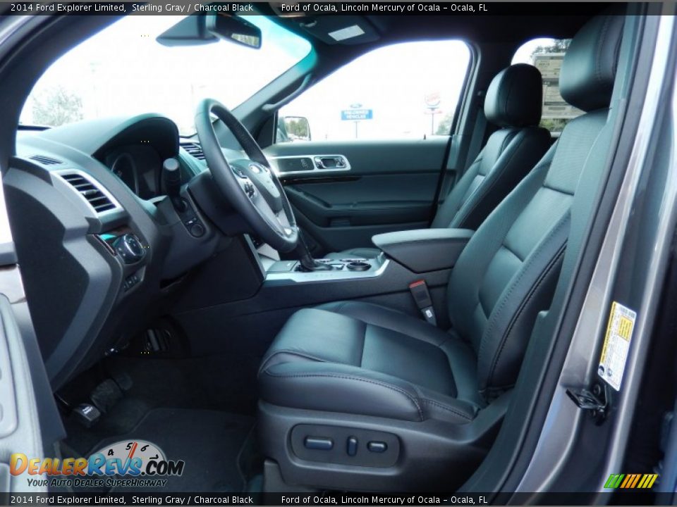 Charcoal Black Interior - 2014 Ford Explorer Limited Photo #6