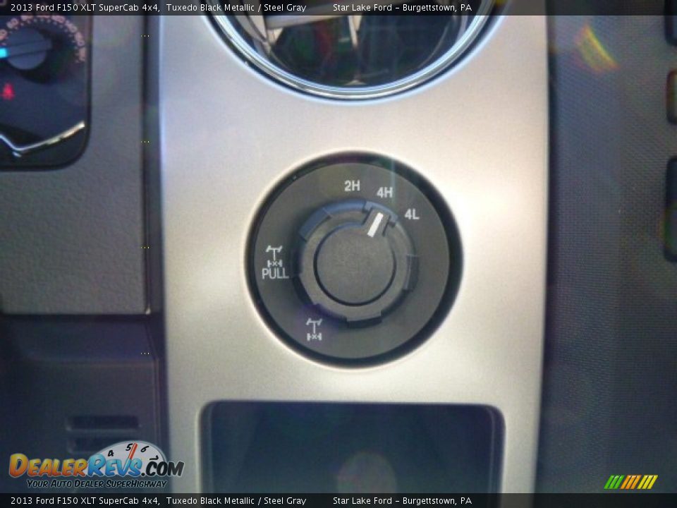 2013 Ford F150 XLT SuperCab 4x4 Tuxedo Black Metallic / Steel Gray Photo #16