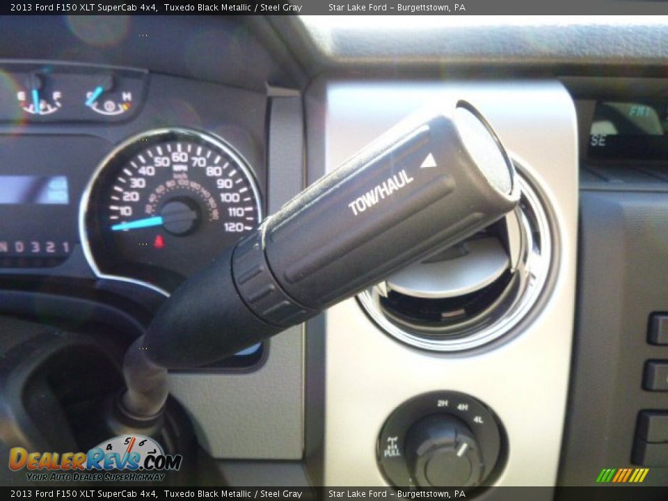 2013 Ford F150 XLT SuperCab 4x4 Tuxedo Black Metallic / Steel Gray Photo #18