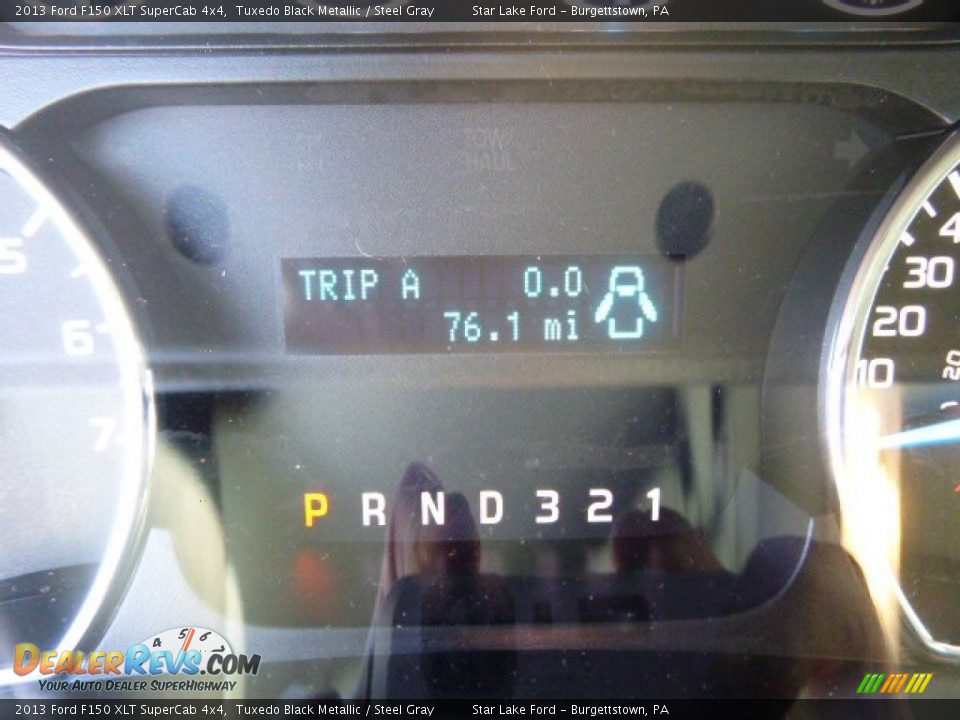 2013 Ford F150 XLT SuperCab 4x4 Tuxedo Black Metallic / Steel Gray Photo #19