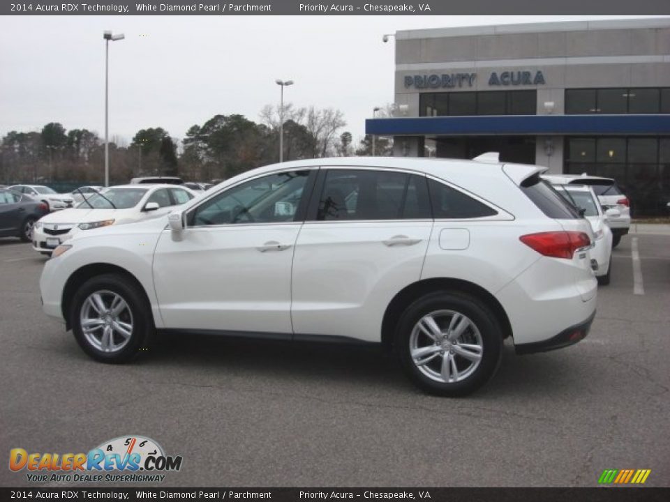 2014 Acura RDX Technology White Diamond Pearl / Parchment Photo #3