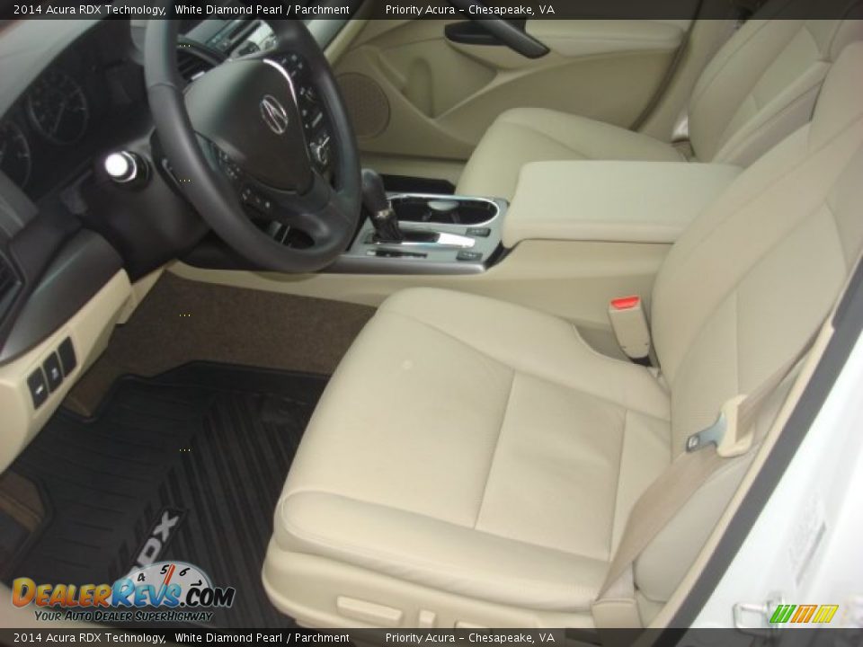 2014 Acura RDX Technology White Diamond Pearl / Parchment Photo #11