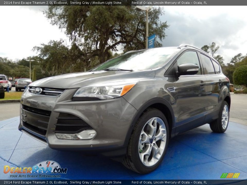 2014 Ford Escape Titanium 2.0L EcoBoost Sterling Gray / Medium Light Stone Photo #1