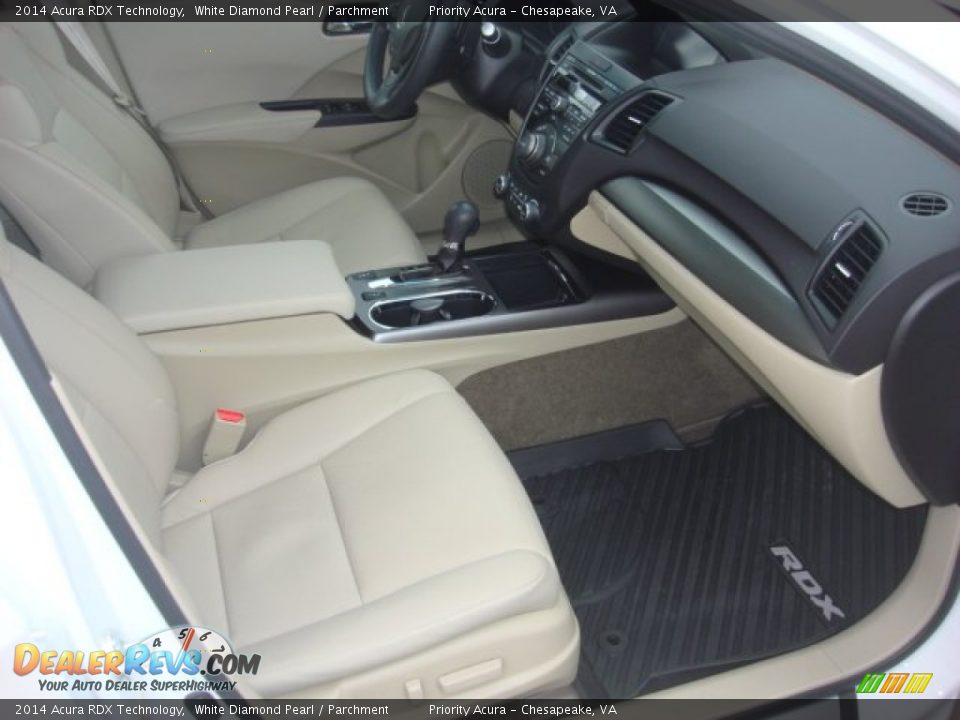 2014 Acura RDX Technology White Diamond Pearl / Parchment Photo #13