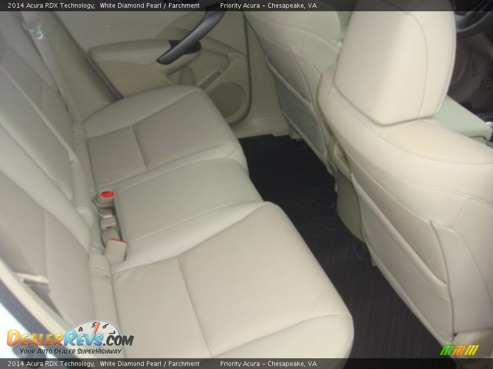 2014 Acura RDX Technology White Diamond Pearl / Parchment Photo #14