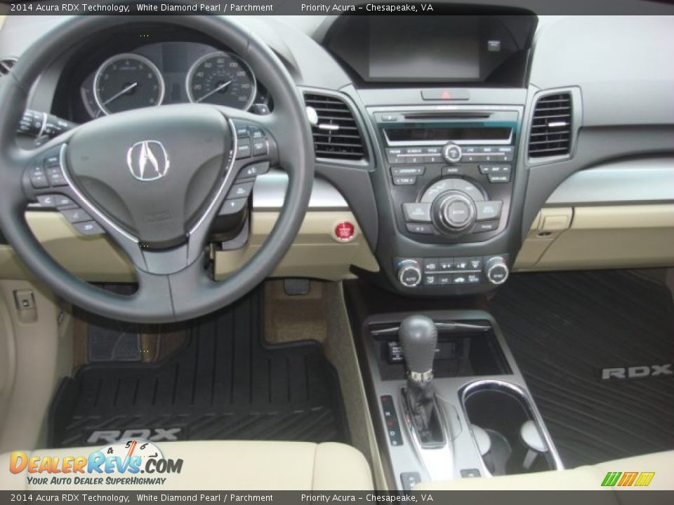 2014 Acura RDX Technology White Diamond Pearl / Parchment Photo #15