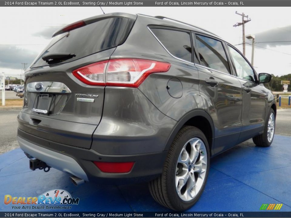 2014 Ford Escape Titanium 2.0L EcoBoost Sterling Gray / Medium Light Stone Photo #3