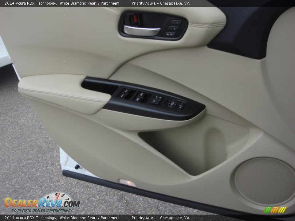 2014 Acura RDX Technology White Diamond Pearl / Parchment Photo #17