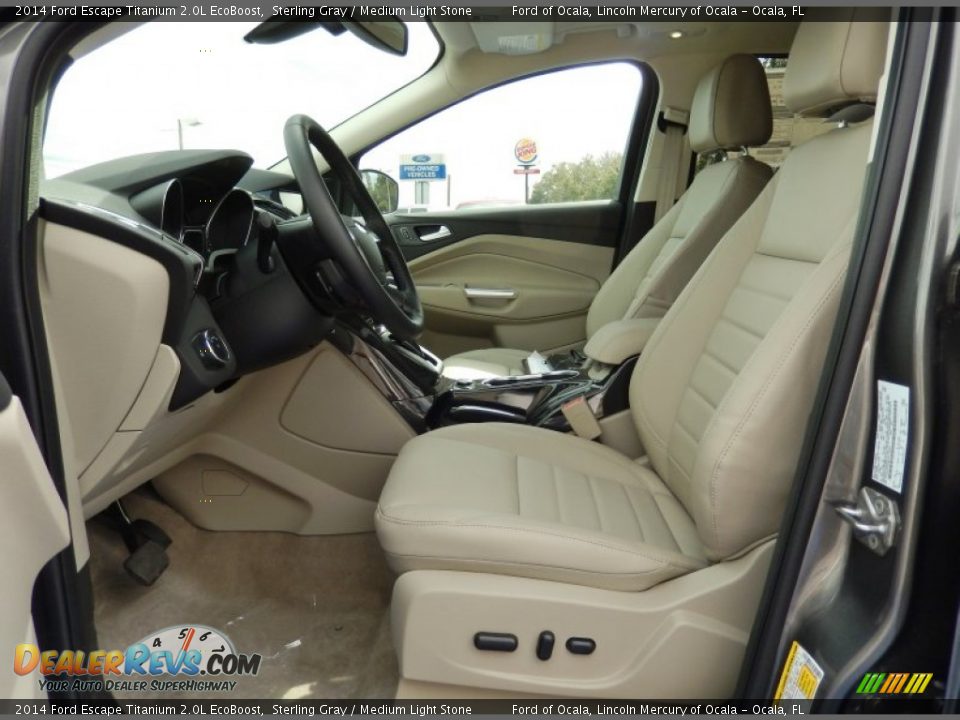 2014 Ford Escape Titanium 2.0L EcoBoost Sterling Gray / Medium Light Stone Photo #6