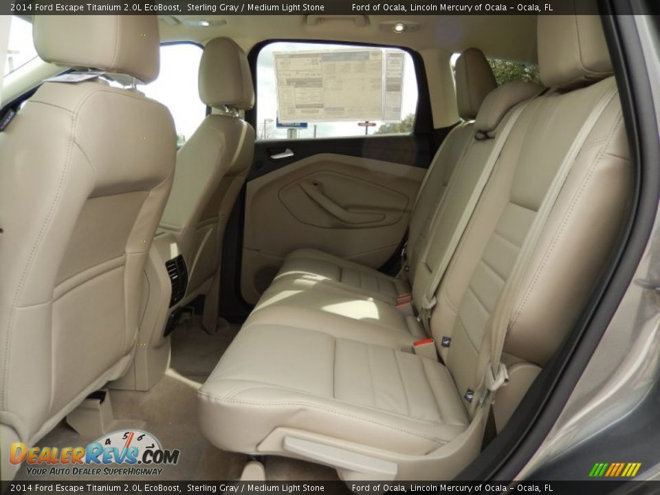 2014 Ford Escape Titanium 2.0L EcoBoost Sterling Gray / Medium Light Stone Photo #7