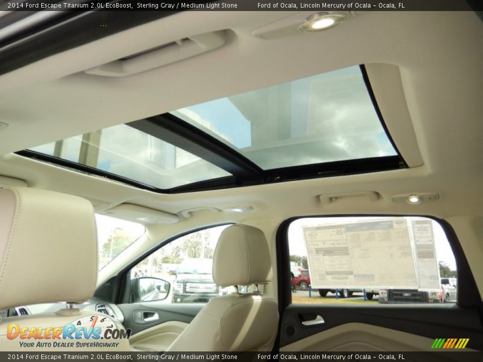 2014 Ford Escape Titanium 2.0L EcoBoost Sterling Gray / Medium Light Stone Photo #8