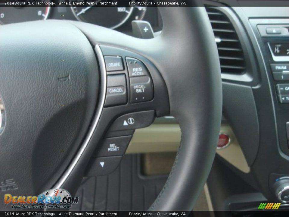 2014 Acura RDX Technology White Diamond Pearl / Parchment Photo #23