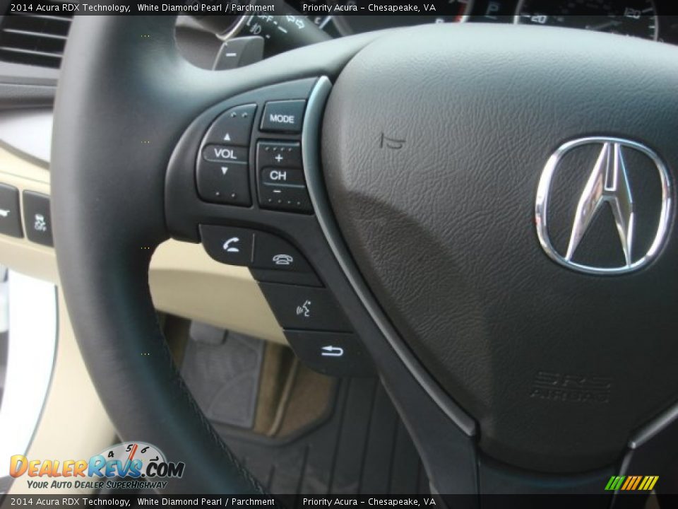 2014 Acura RDX Technology White Diamond Pearl / Parchment Photo #24