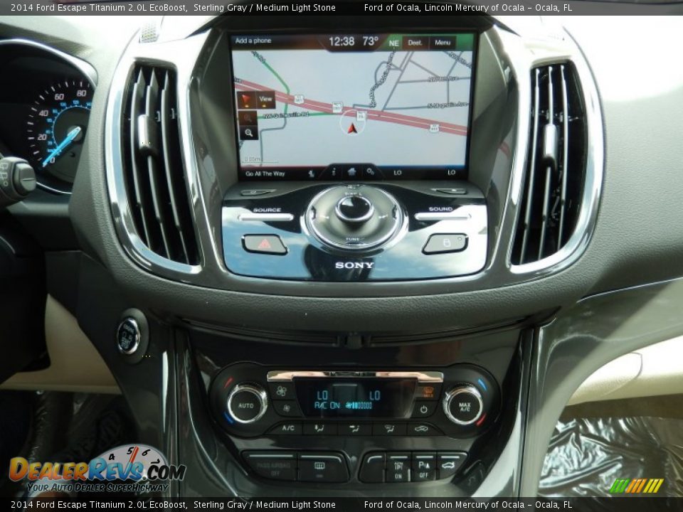 2014 Ford Escape Titanium 2.0L EcoBoost Sterling Gray / Medium Light Stone Photo #11