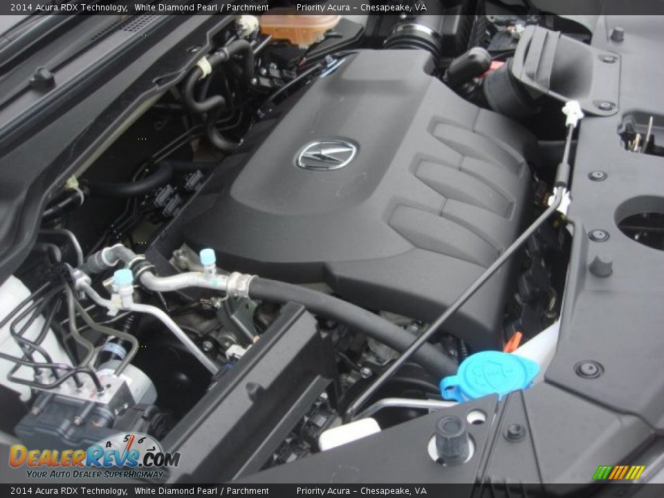 2014 Acura RDX Technology White Diamond Pearl / Parchment Photo #28