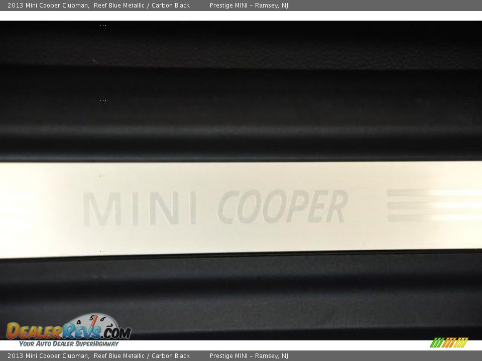 2013 Mini Cooper Clubman Reef Blue Metallic / Carbon Black Photo #8
