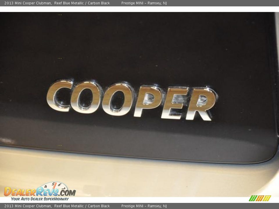 2013 Mini Cooper Clubman Reef Blue Metallic / Carbon Black Photo #14